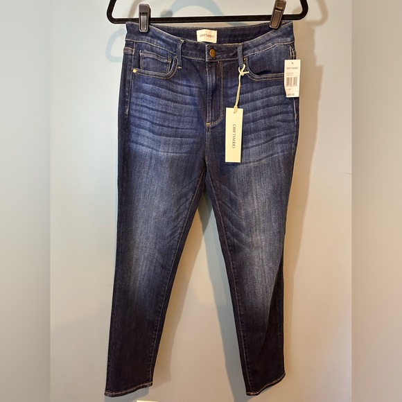 Driftwood Jackie High Rise Skinny Jeans in Dark Wash - Picture 5 of 12